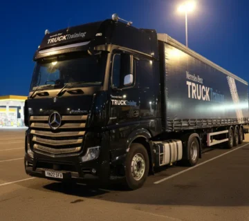 کشنده مرسدس بنز آکتروس 1845 نسل جدید (MP4) با تریلی