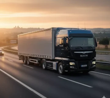 کشنده مان TGX 510 در جاده‌