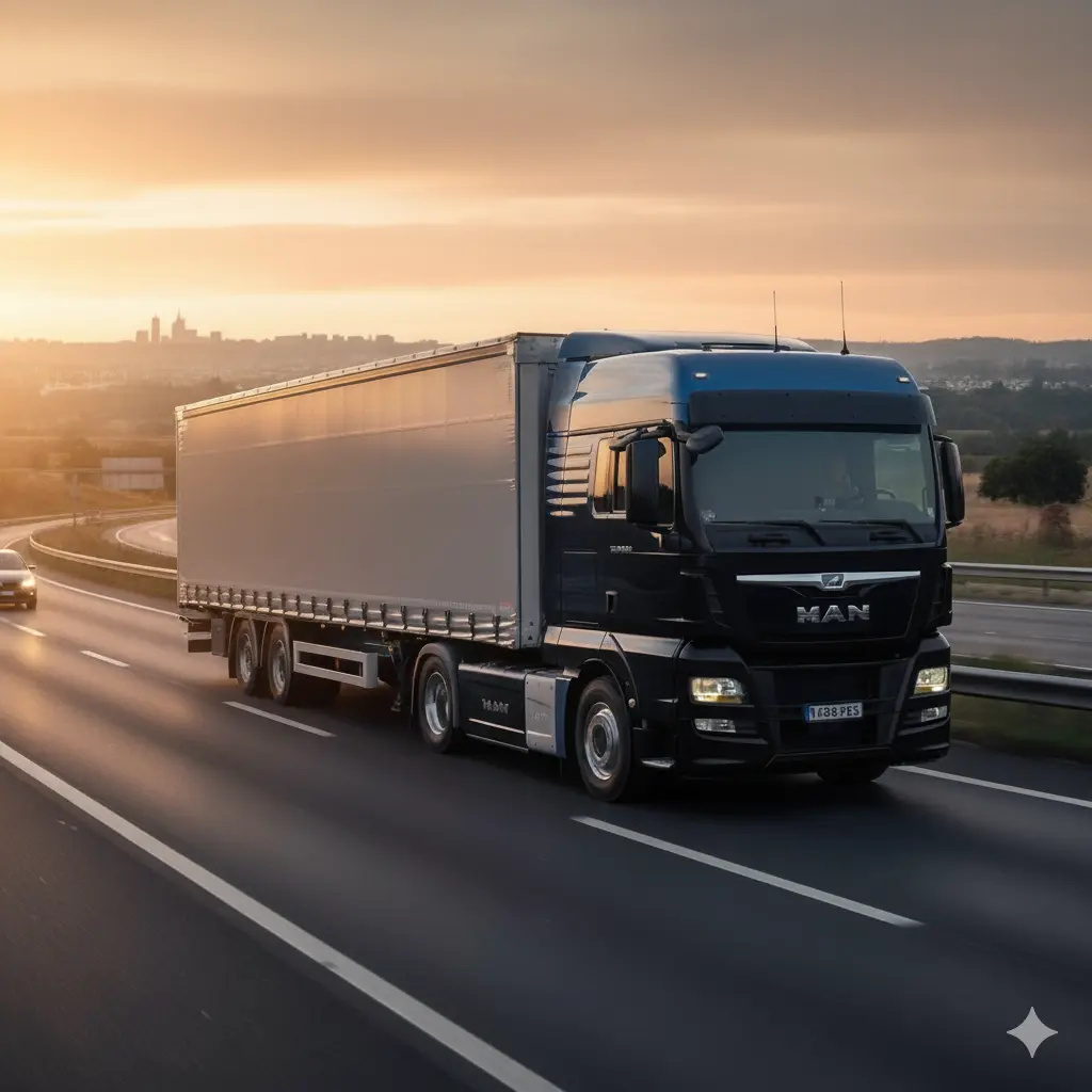 کشنده مان TGX 510 در جاده‌