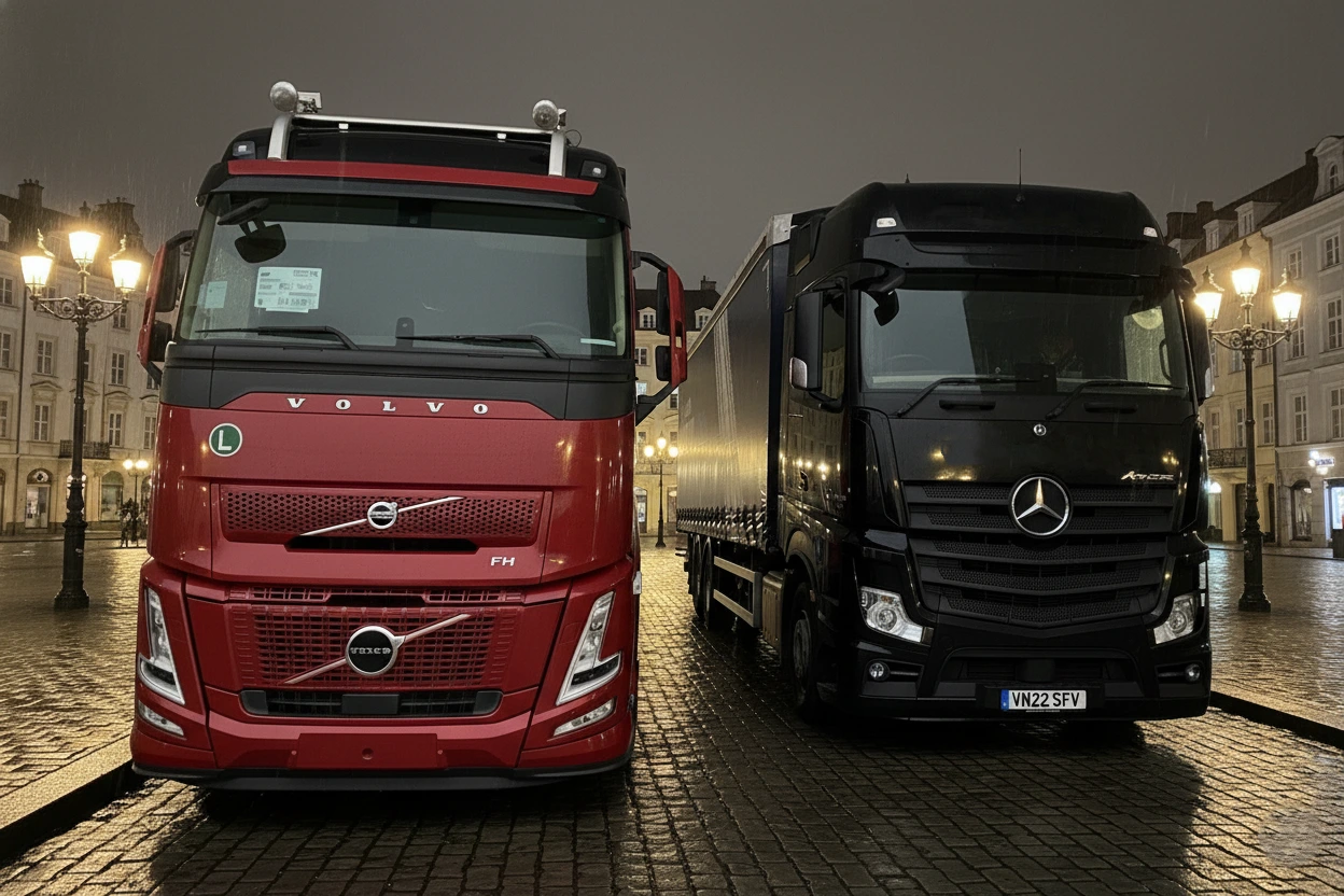 کشنده ی ولووAero500 و بنز آکتروس 1845