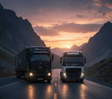 کشنده‌های ولوو FH 460 و مرسدس بنز آکتروس 1845