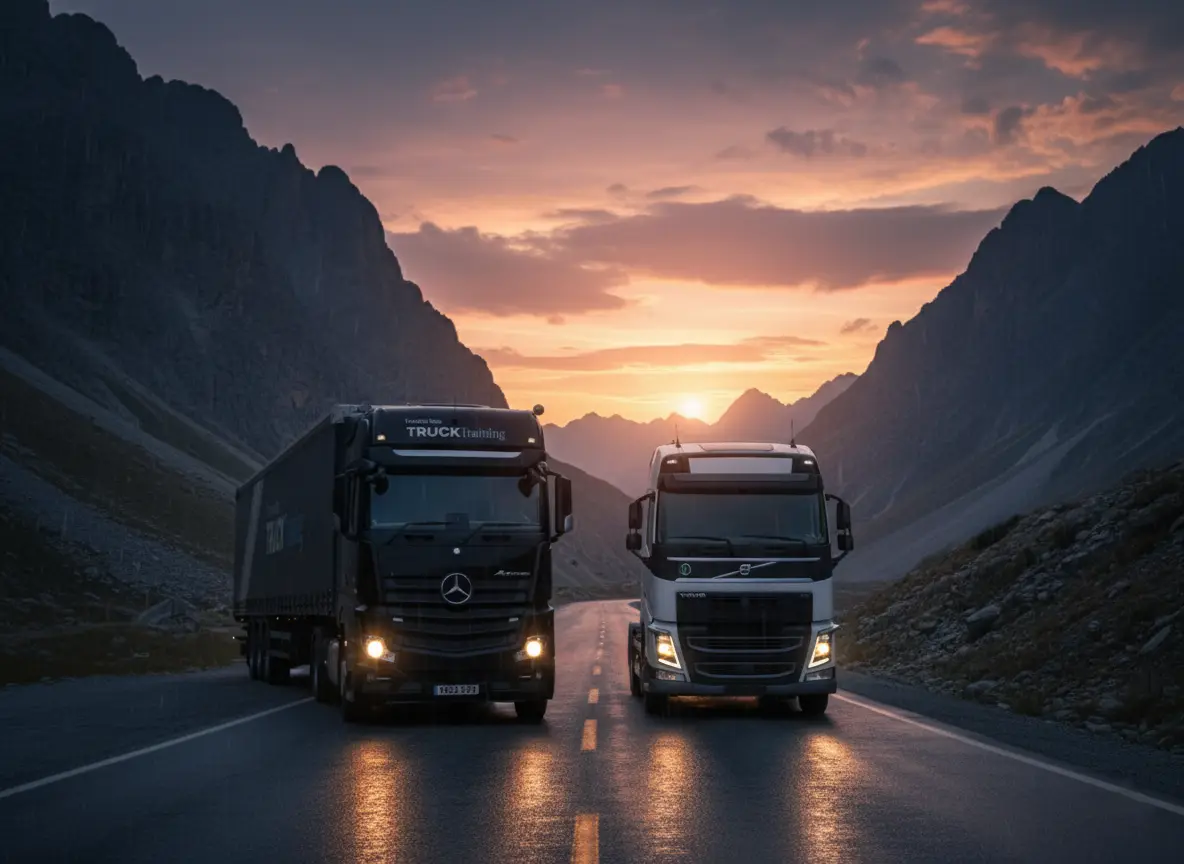 کشنده‌های ولوو FH 460 و مرسدس بنز آکتروس 1845