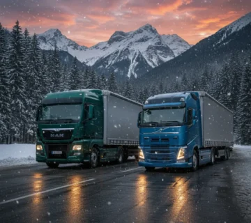 کشنده‌های مان TGX 520 و ولوو FH 500