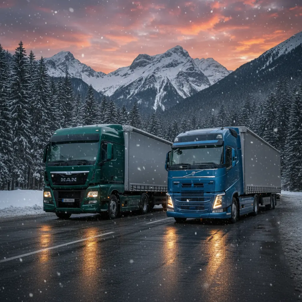 کشنده‌های مان TGX 520 و ولوو FH 500