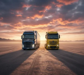 کشنده ی بنز آکتروس1851 و ولوو FH540