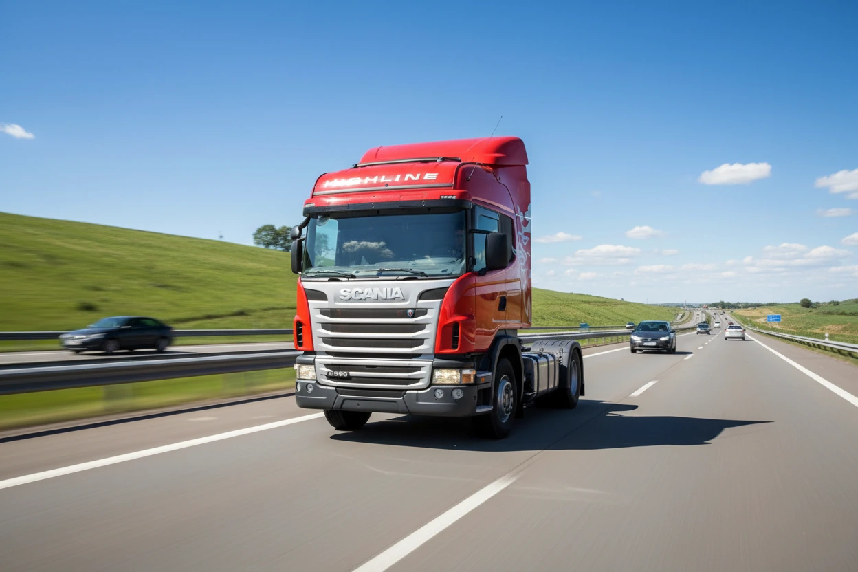 کشنده اسکانیا G380 در جاده