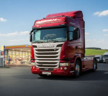 کشنده اسکانیا G410 در حالت سکون