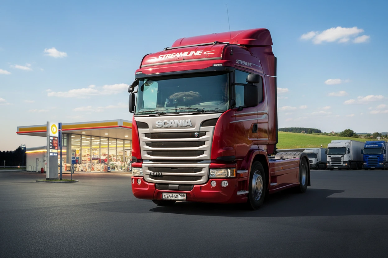 کشنده اسکانیا G410 در حالت سکون