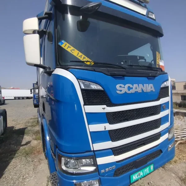 کشنده اسکانیا R500، تمام فول و رنگ آبی