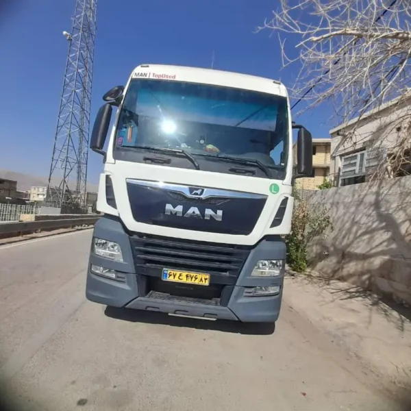 نمای کامل کشنده مان TGX 510 مدل 2020، بدون فلاپ و اینتاردر گیربکس