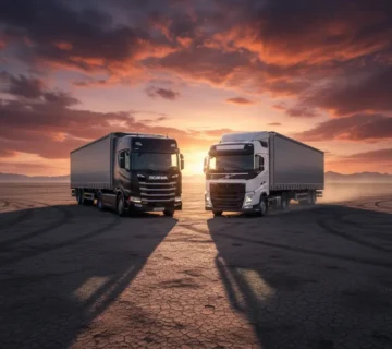 کشنده‌های ولوو FH 460 Globetrotter و اسکانیا R 450 Highline