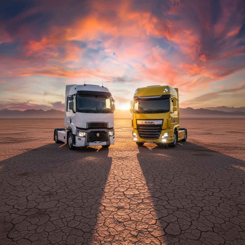 کشنده داف XF 530 (هلندی) و رنو T 520 (فرانسوی)