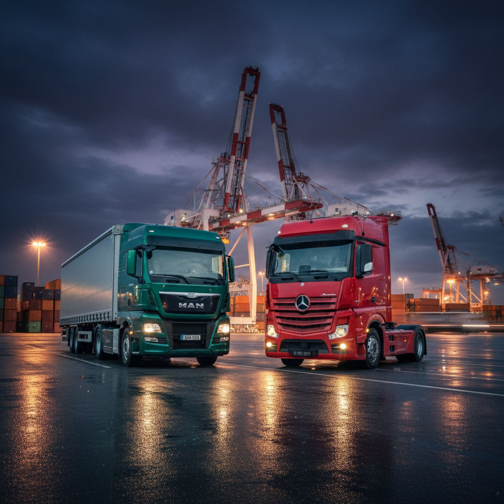 کشنده ی بنز آکتروس 1851 و مان TGX520