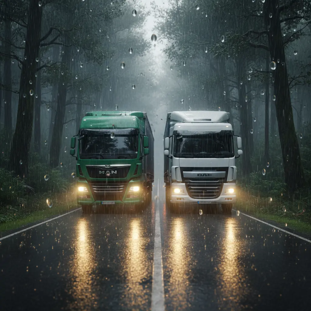 کشنده ی مان TGX520 و داف XF530