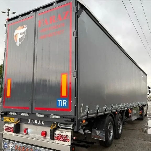 نمای کامل تریلی چادری فراز، صفر خشک و تمام کشویی