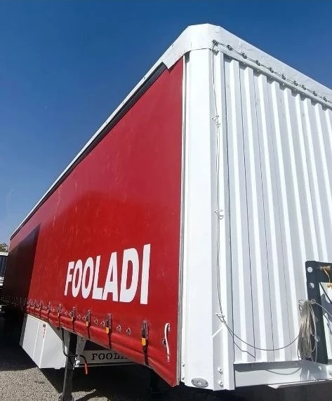 نمای کامل تریلی چادری، صفر خشک، تمام آلومینیومی و تمام کشویی