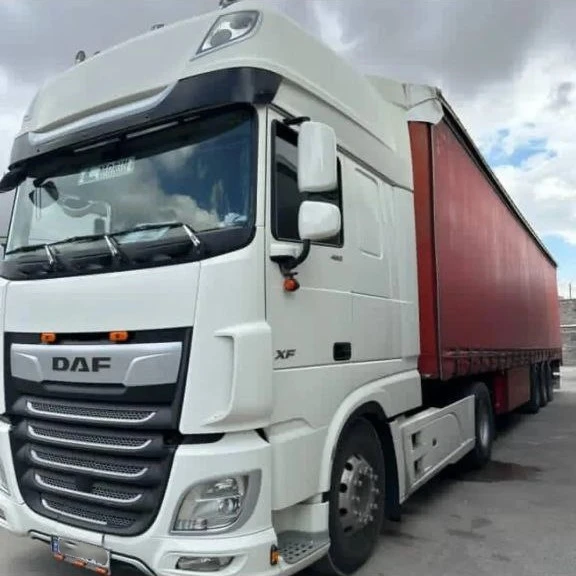 نمای کامل کشنده داف XF480 مدل 2018 ترانزیت کار، بی رنگ و فلاپ دار