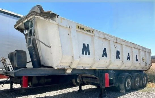 نمای کامل تریلی کمپرسی دست ساز مدل 1401 سه محور