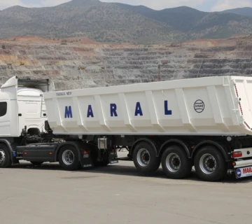 تصویر تریلی کمپرسی ۳۴ متر مکعبی مارال تریلر با اتاق فولادی S500MC