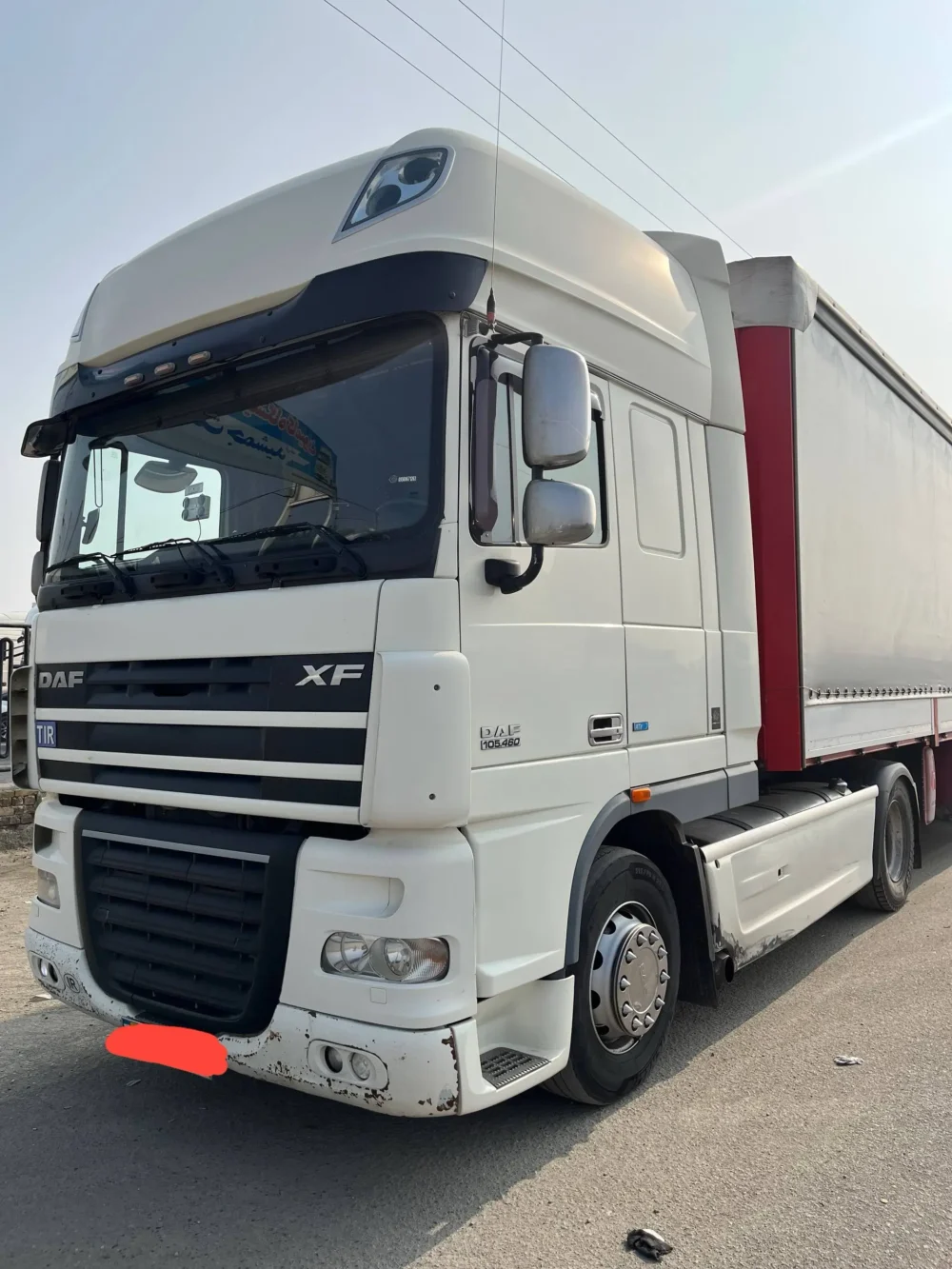 کشنده داف XF 460 مدل 2013 بدون رنگ با کولر درجا