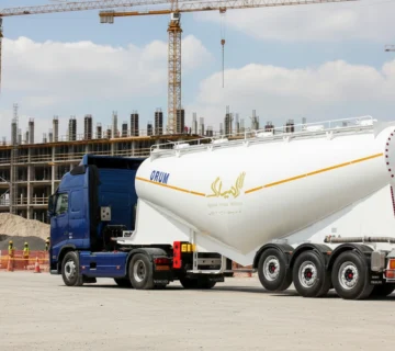 تصویر تریلر بونکر ۴۰ متر مکعب اروم تریلر، با سیستم تخلیه پنوماتیک، ساختار Monocoque