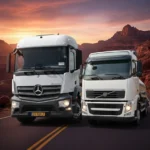 کشنده بنز آکسور ۱۸۴۳ و ولوو FH480