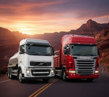 کشنده ی اسکانیا R420 و ولوو FH440