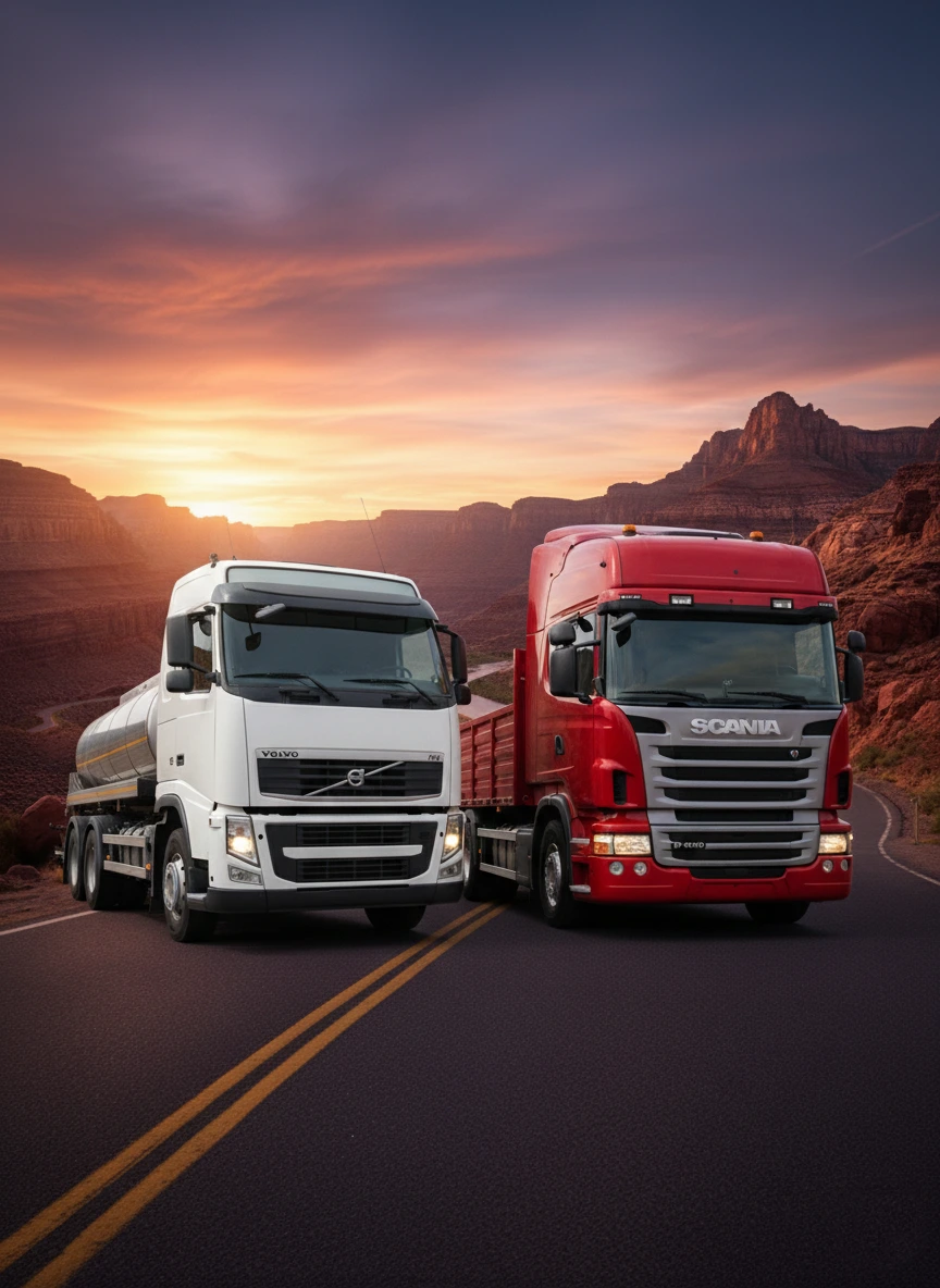 کشنده ی اسکانیا R420 و ولوو FH440